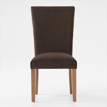 artemis white marble brown natural legs  pc dining room   