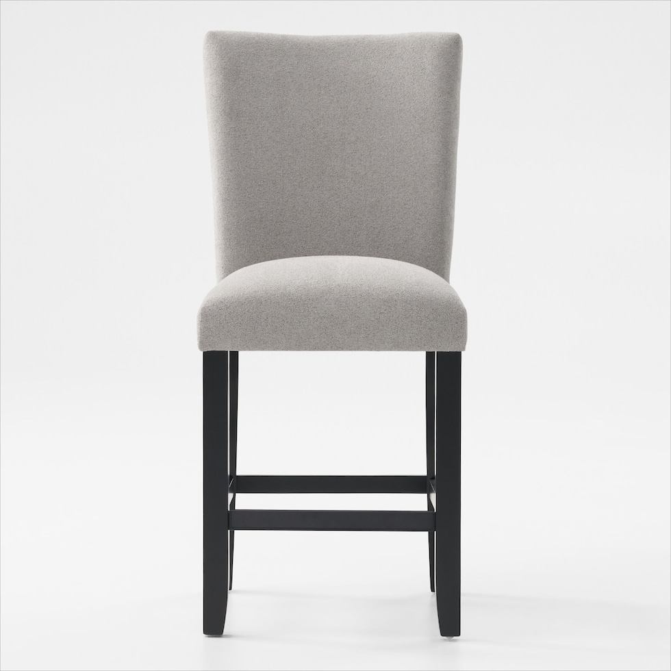 artemis white marble gray black legs  pc counter height dining room   