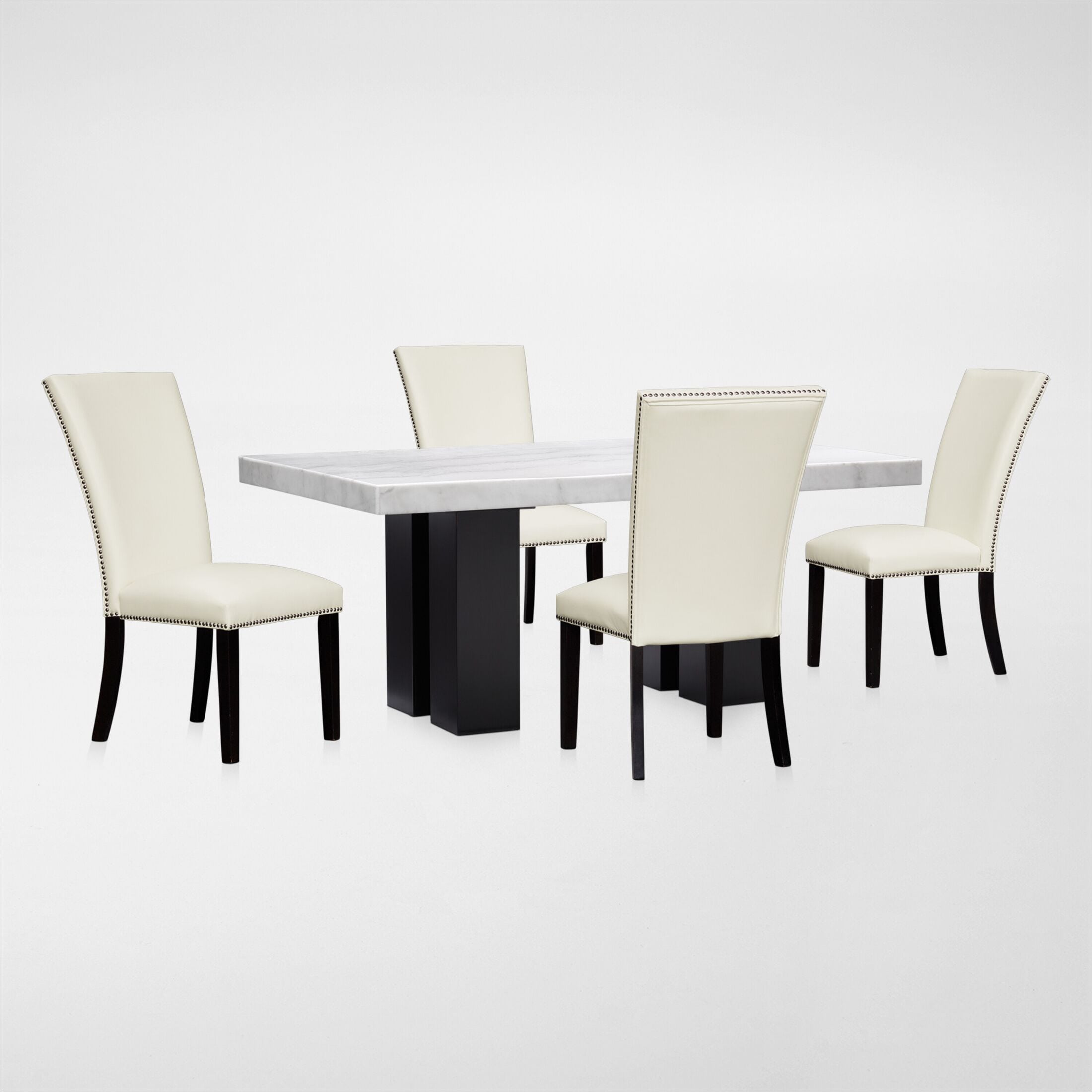 artemis marble dining table set