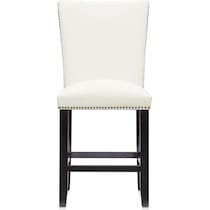 artemis white counter height stool   