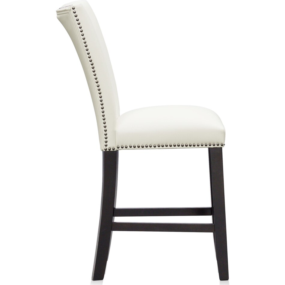 artemis white counter height stool   