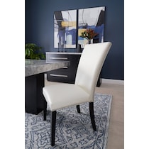 artemis white dining chair   