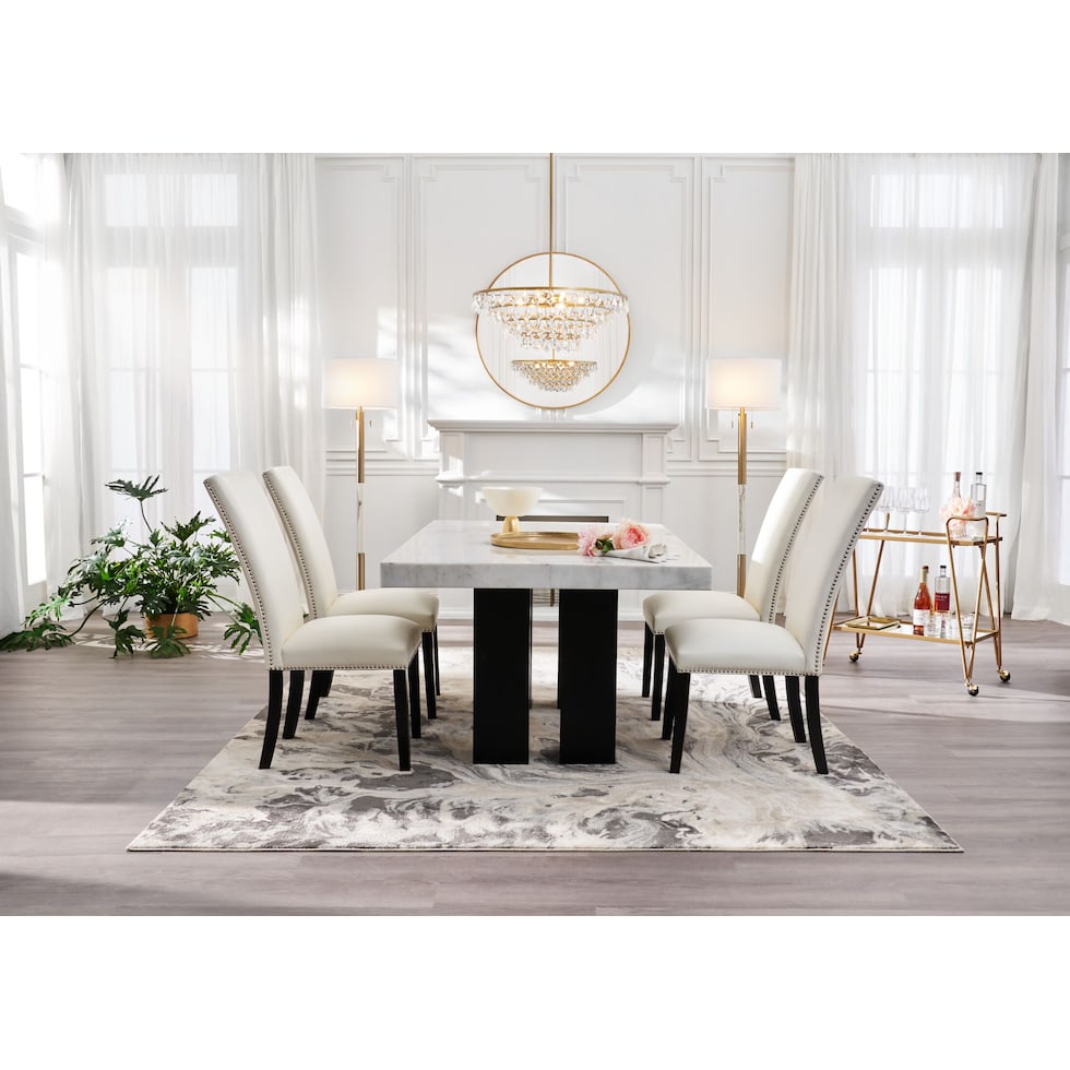 artemis white dining chair   