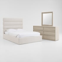 artesia bedroom gray  pc king bedroom   