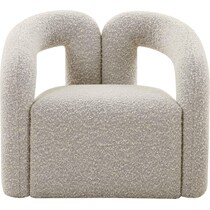 ashbury gray accent chair   