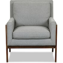 asher gray accent chair   