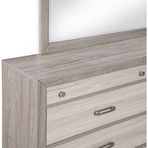 asher gray natural dresser and mirror   