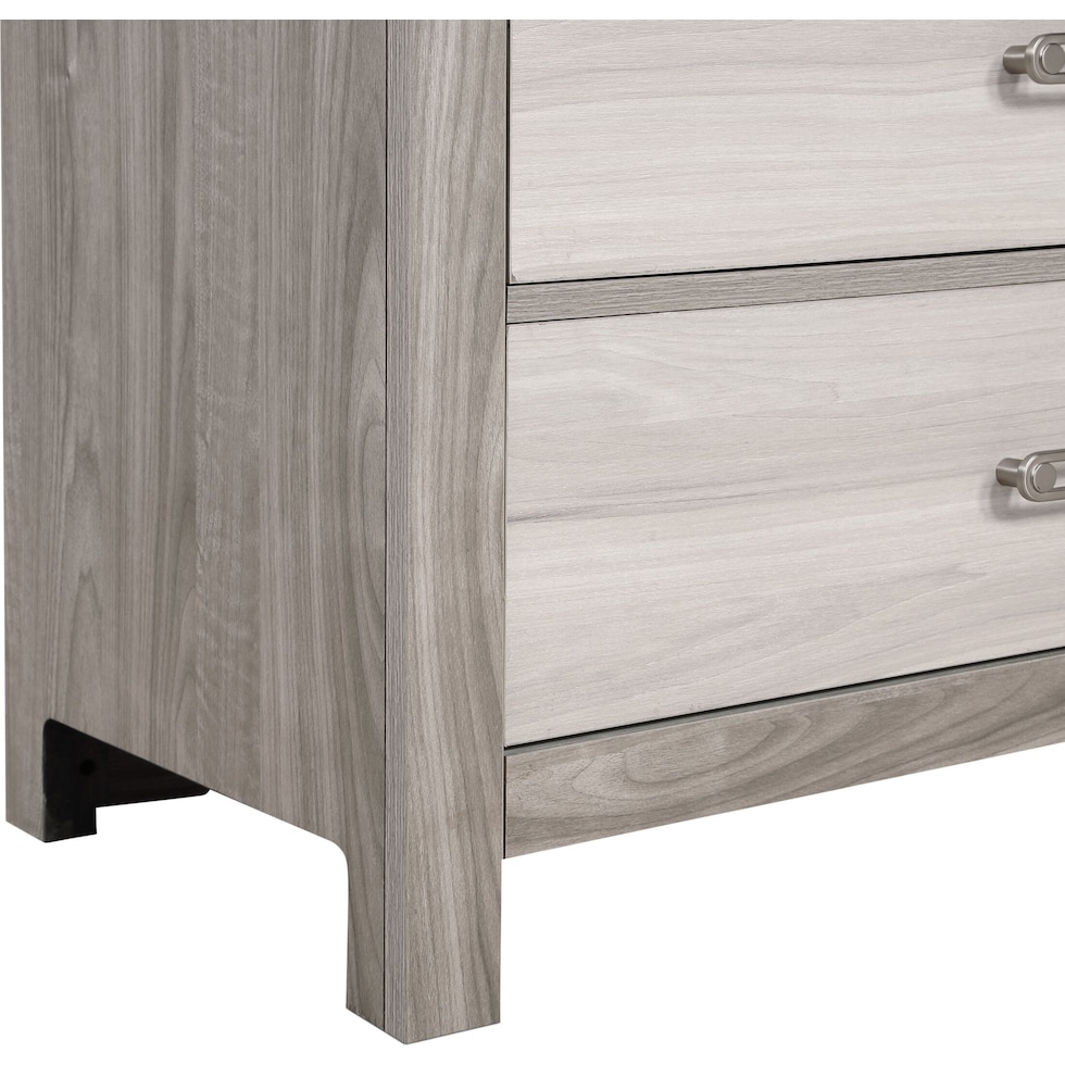 asher gray natural dresser and mirror   