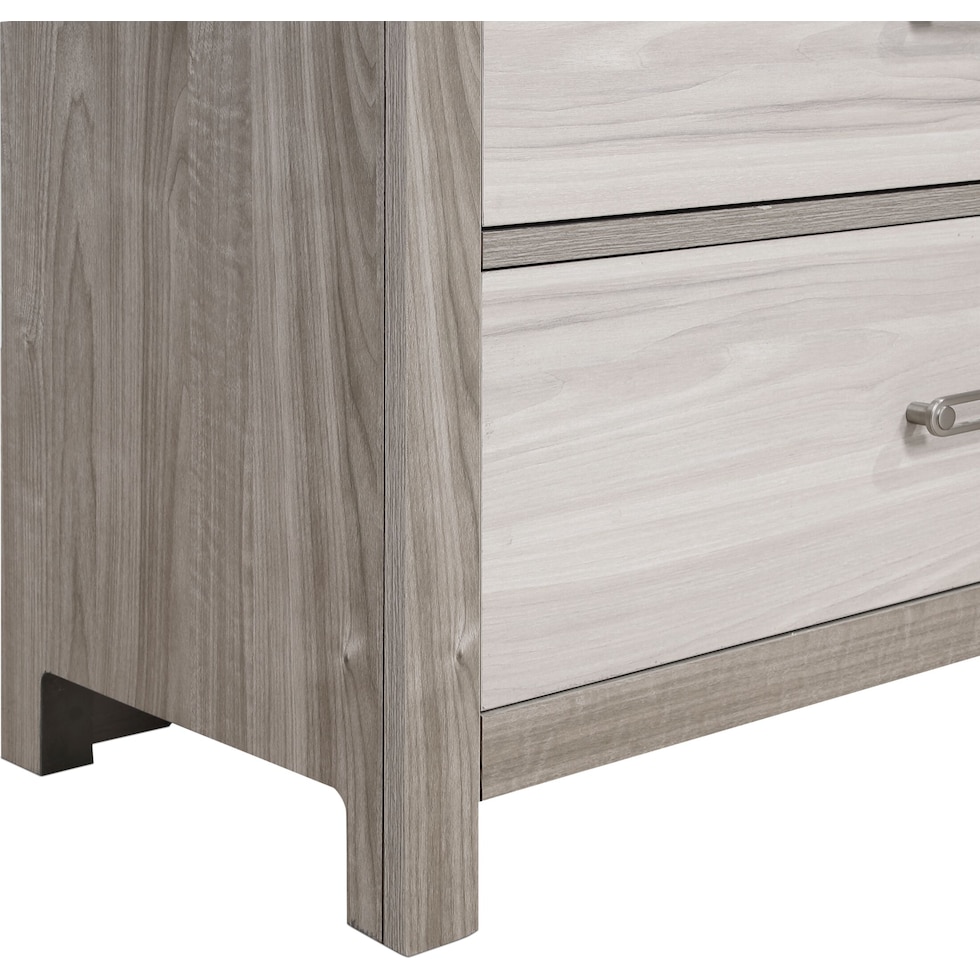 asher gray natural dresser and mirror   