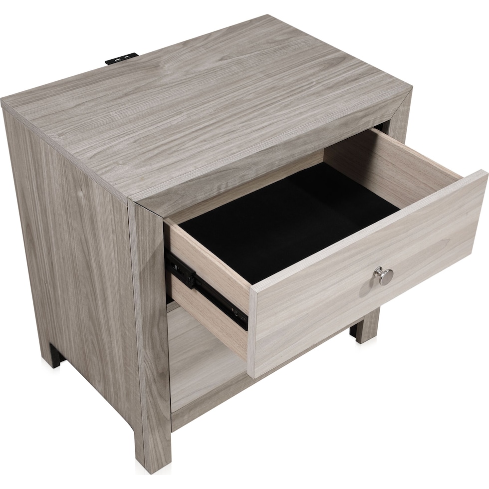 asher gray natural nightstand   