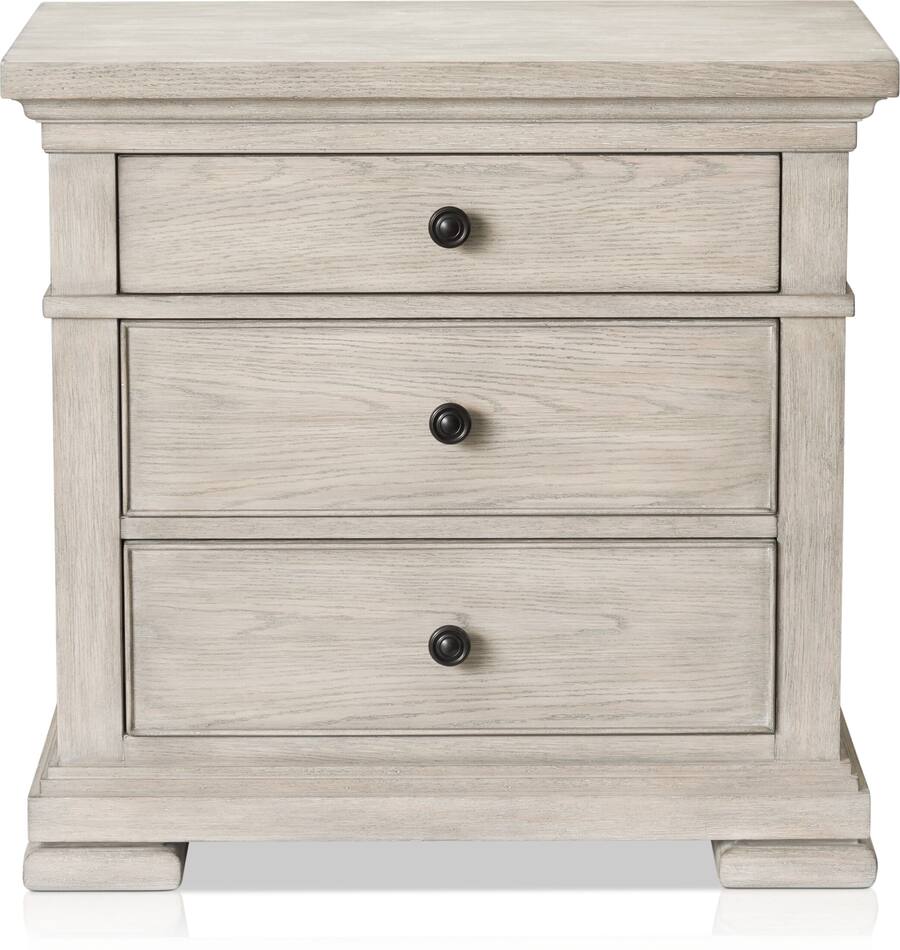 Asheville 6Piece Queen Panel Bedroom Set with Dresser, Mirror, and