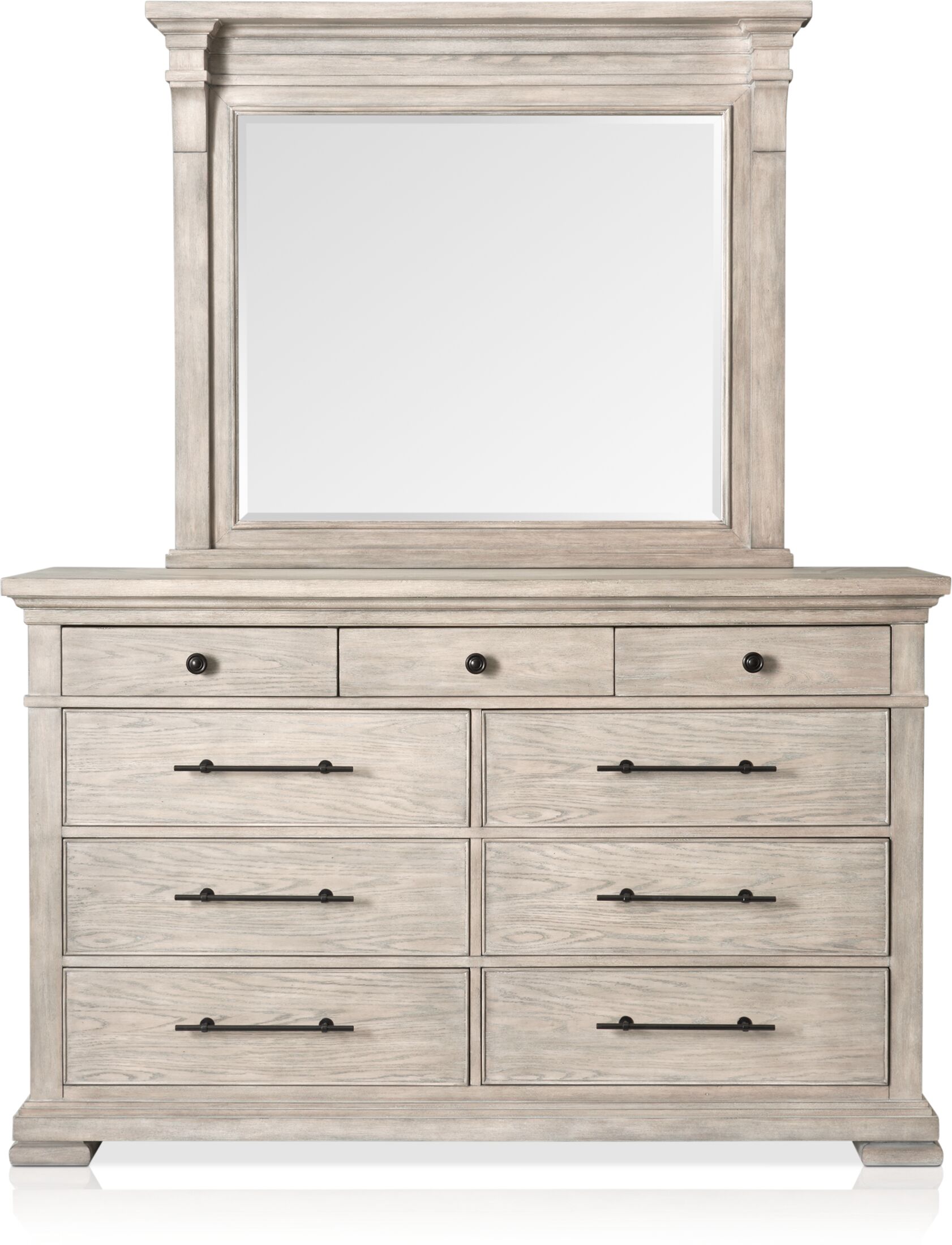 South Shore Fynn 6-Drawer Gray Oak Dresser 3237027 - The