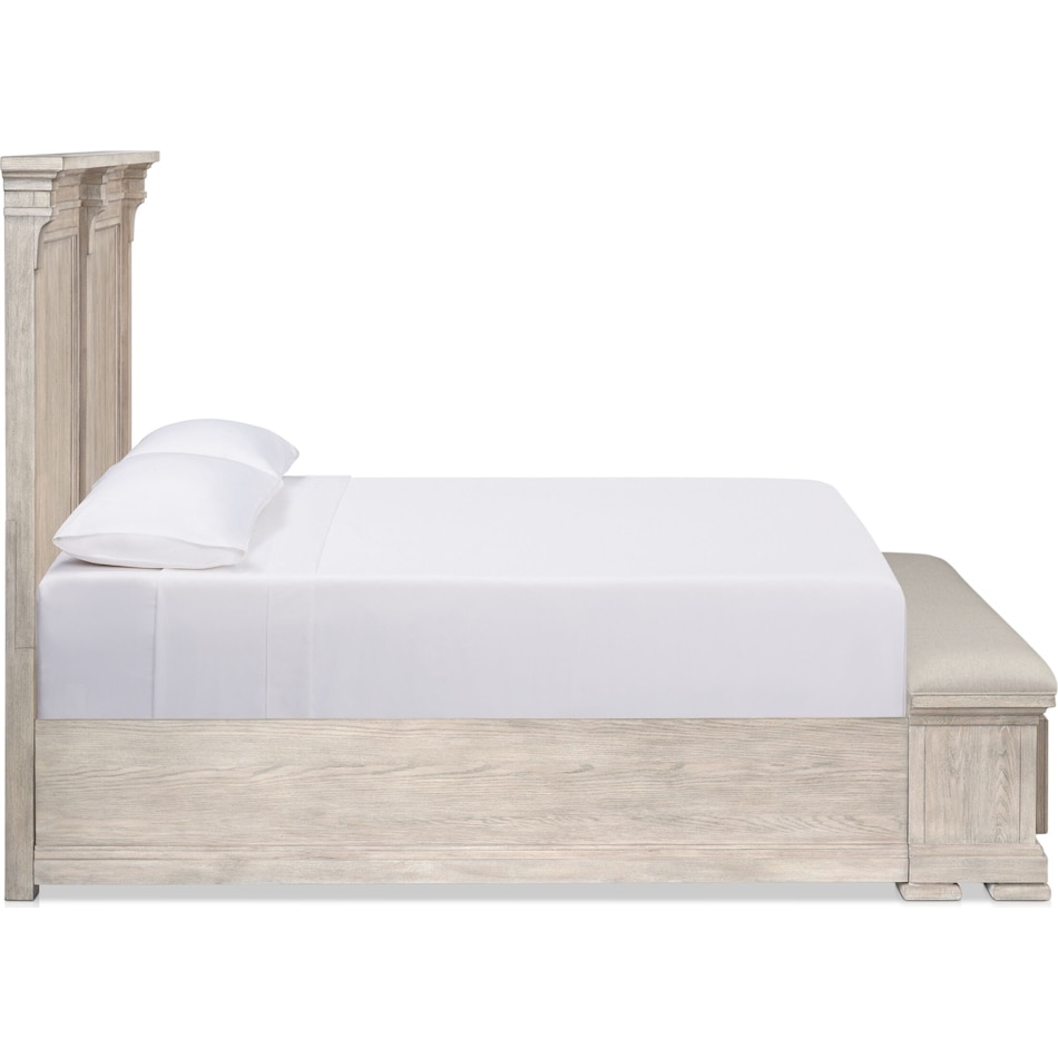 asheville bedroom sandstone queen bed   