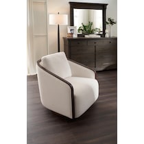 asheville bedroom tobacco dresser and mirror   