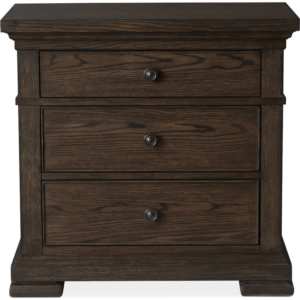 asheville bedroom tobacco nightstand   