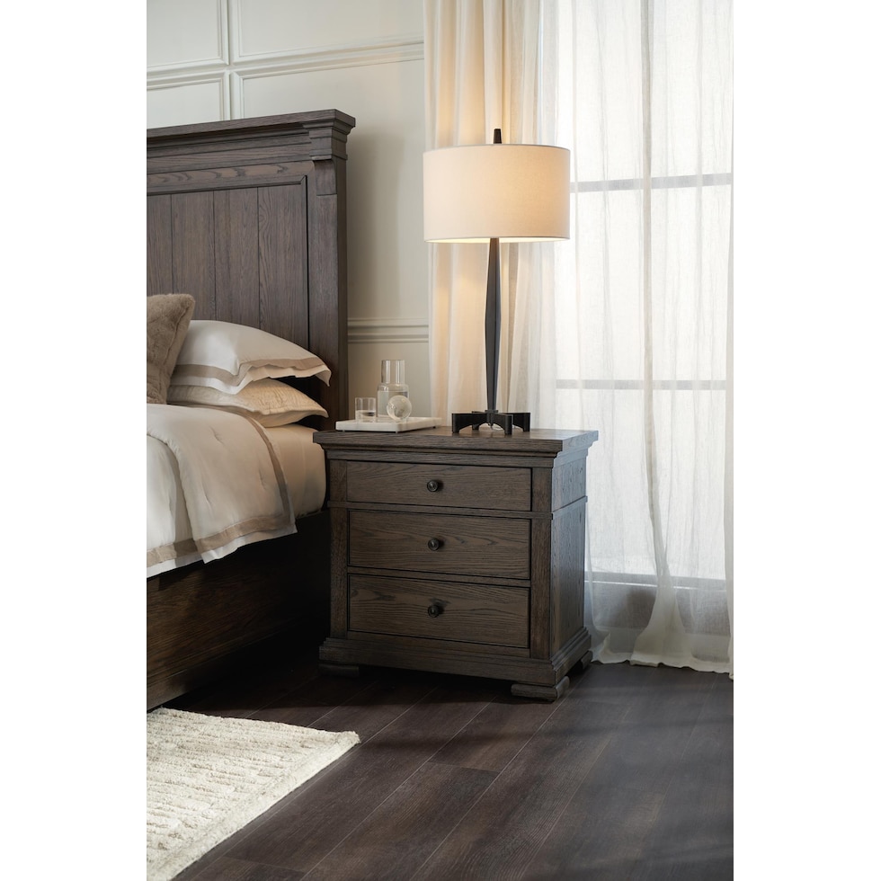 asheville bedroom tobacco nightstand   