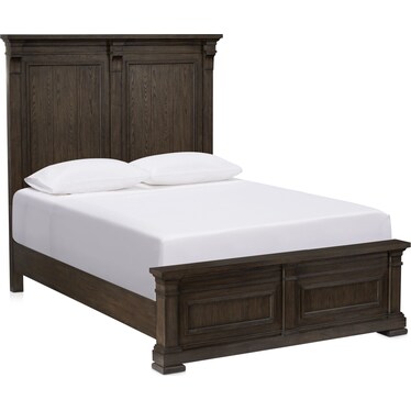 Asheville Queen Panel Bed - Tobacco