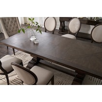 asheville dining dark brown  pc dining room   