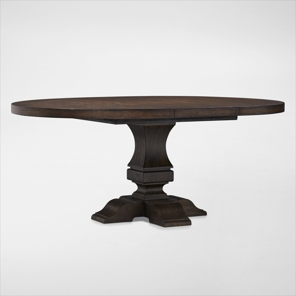 Asheville Round Extendable Dining Table with 6 SplatBack Side Chairs