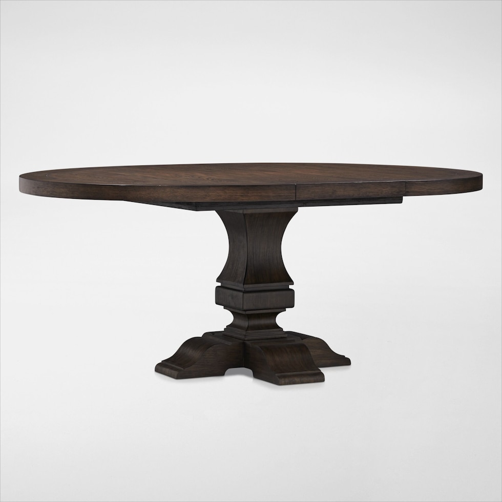 asheville dining dark brown  pc dining room web   