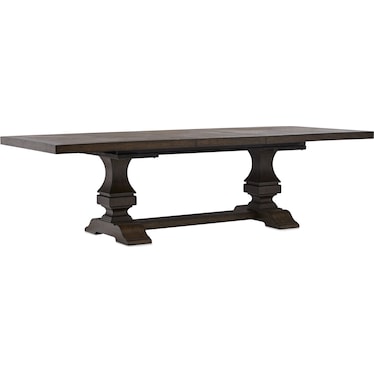 Asheville Rectangle Extendable Dining Table with 6 Splat-Back Side Chairs and 2 Host Chairs
