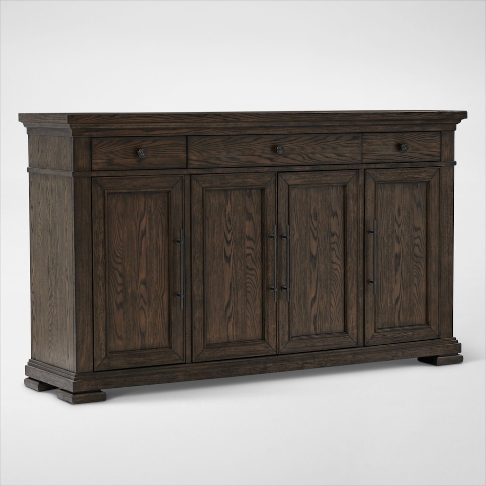 asheville dining dark brown buffet web   