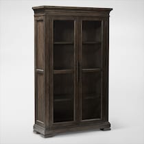 asheville dining dark brown curio web   