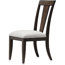 asheville dining dark brown dining chair   