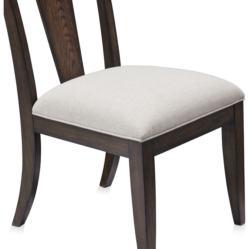 asheville dining dark brown dining chair   