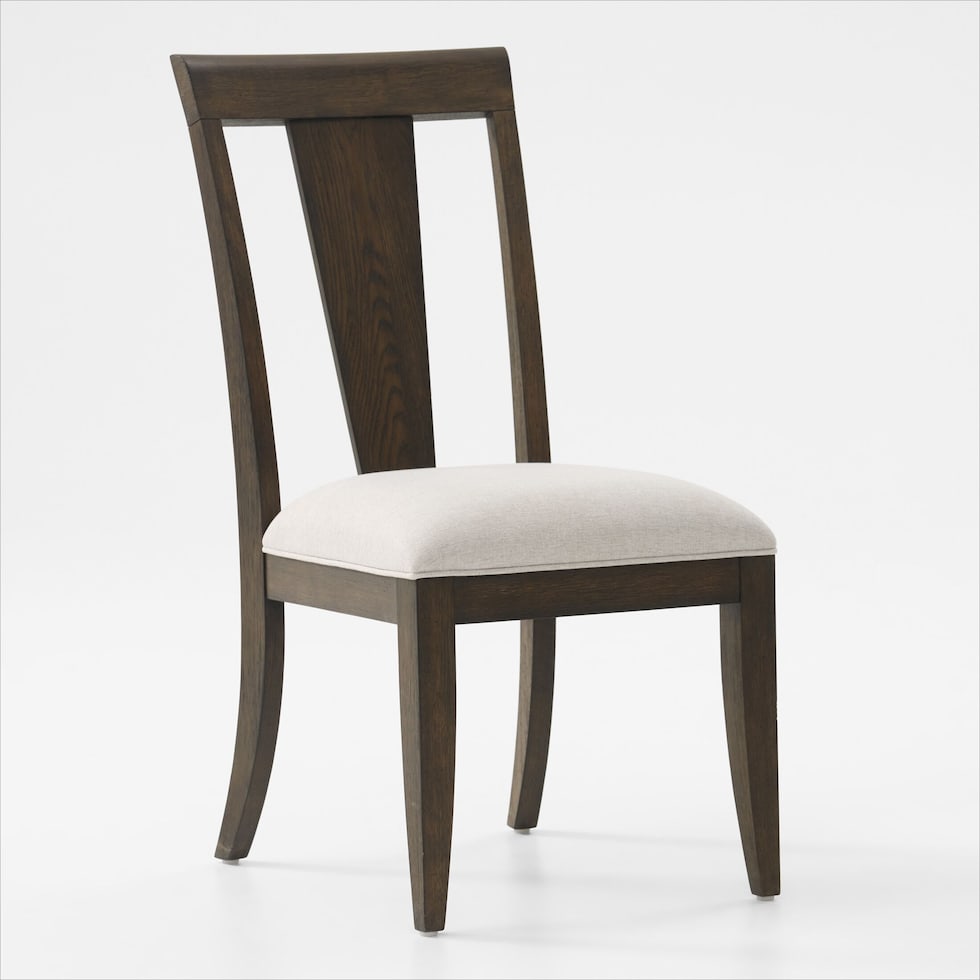 asheville dining dark brown dining chair   