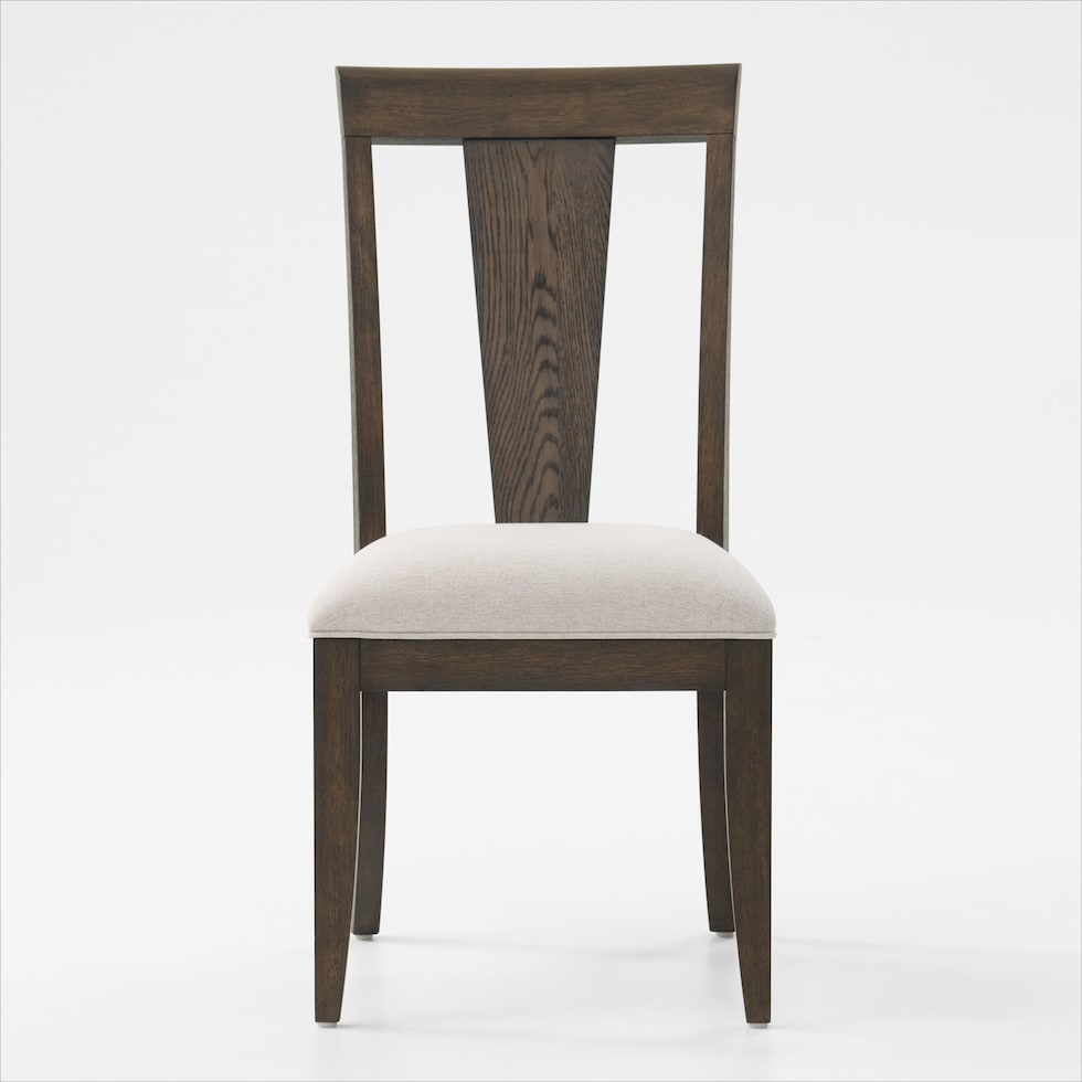 asheville dining dark brown dining chair   