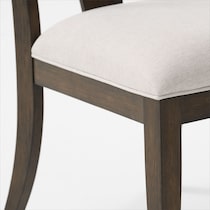 asheville dining dark brown dining chair   