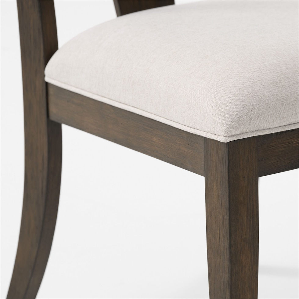 asheville dining dark brown dining chair   