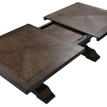 asheville dining dark brown dining table   