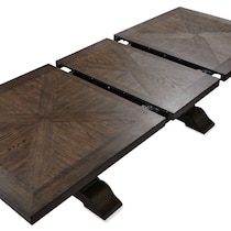 asheville dining dark brown dining table   