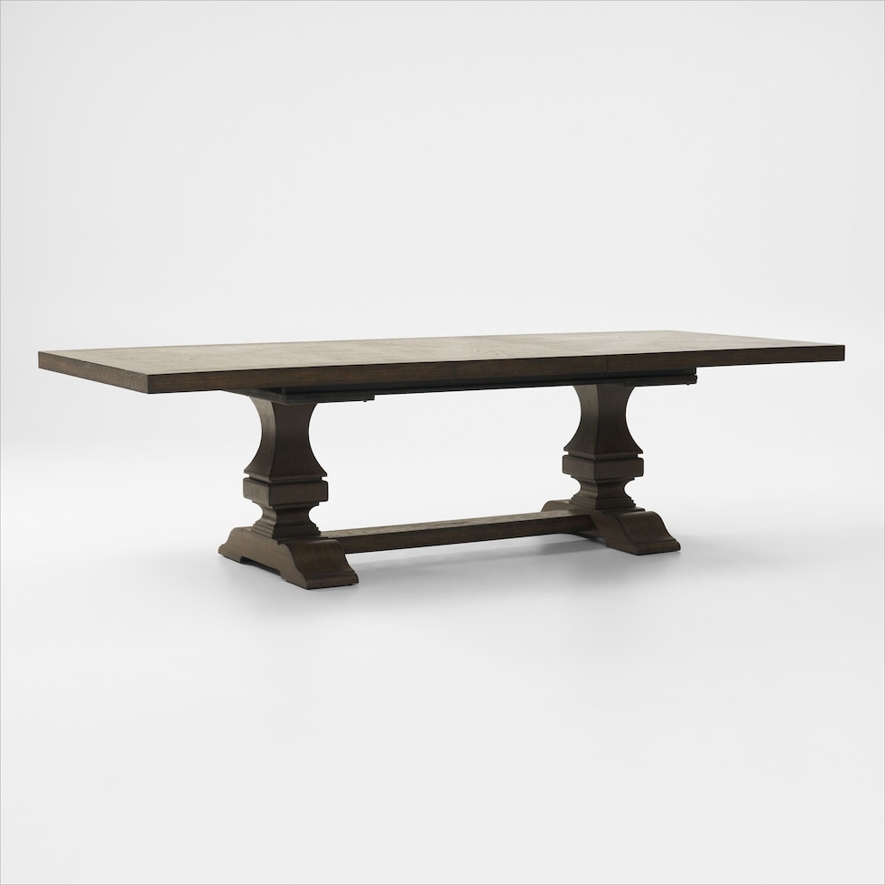 asheville dining dark brown dining table   
