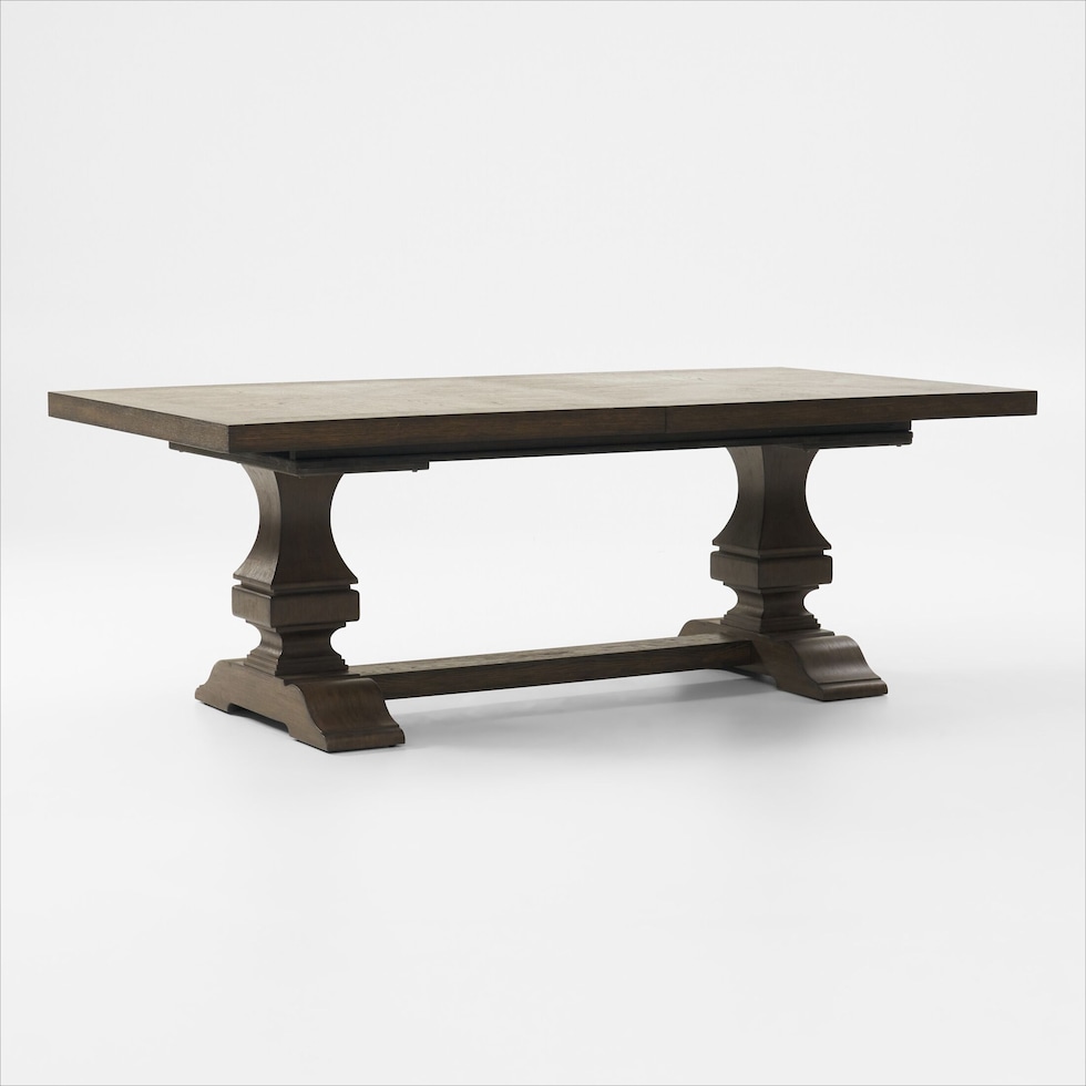 asheville dining dark brown dining table   