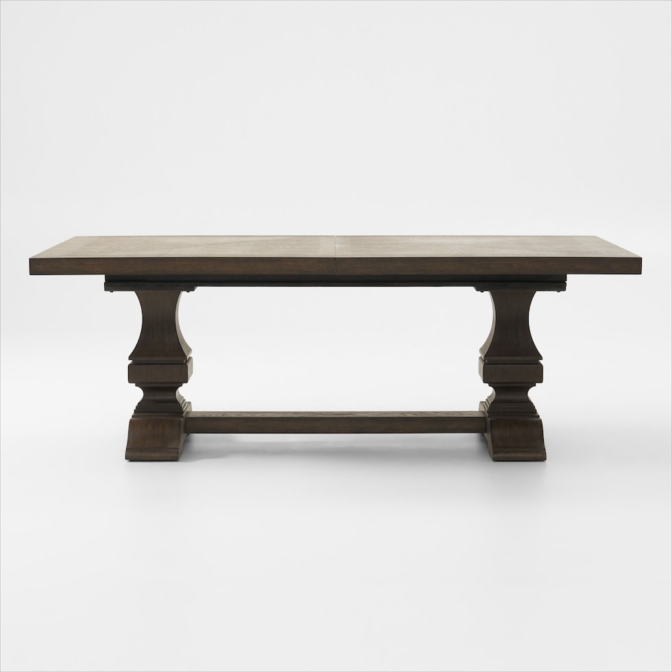 asheville dining dark brown dining table   