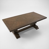 asheville dining dark brown dining table   