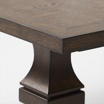 asheville dining dark brown dining table   