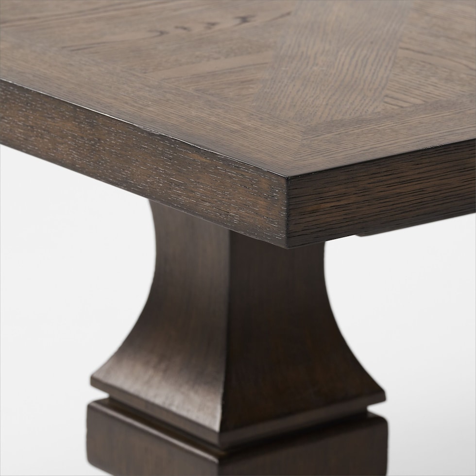 asheville dining dark brown dining table   