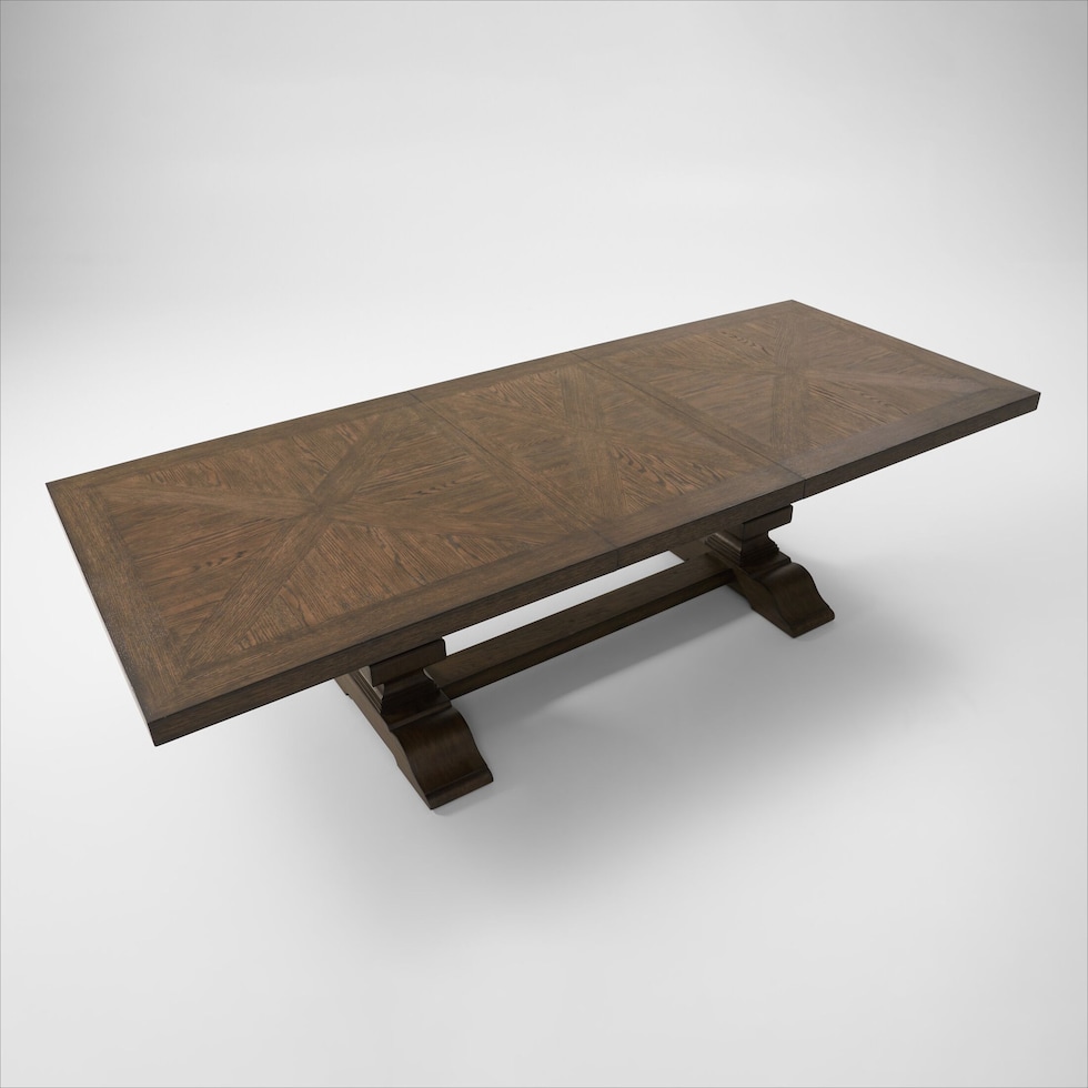 asheville dining dark brown dining table   