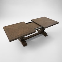 asheville dining dark brown dining table   