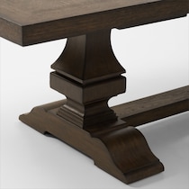 asheville dining dark brown dining table   