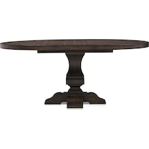 asheville dining dark brown dining table   