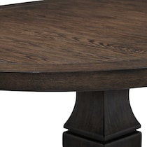 asheville dining dark brown dining table   