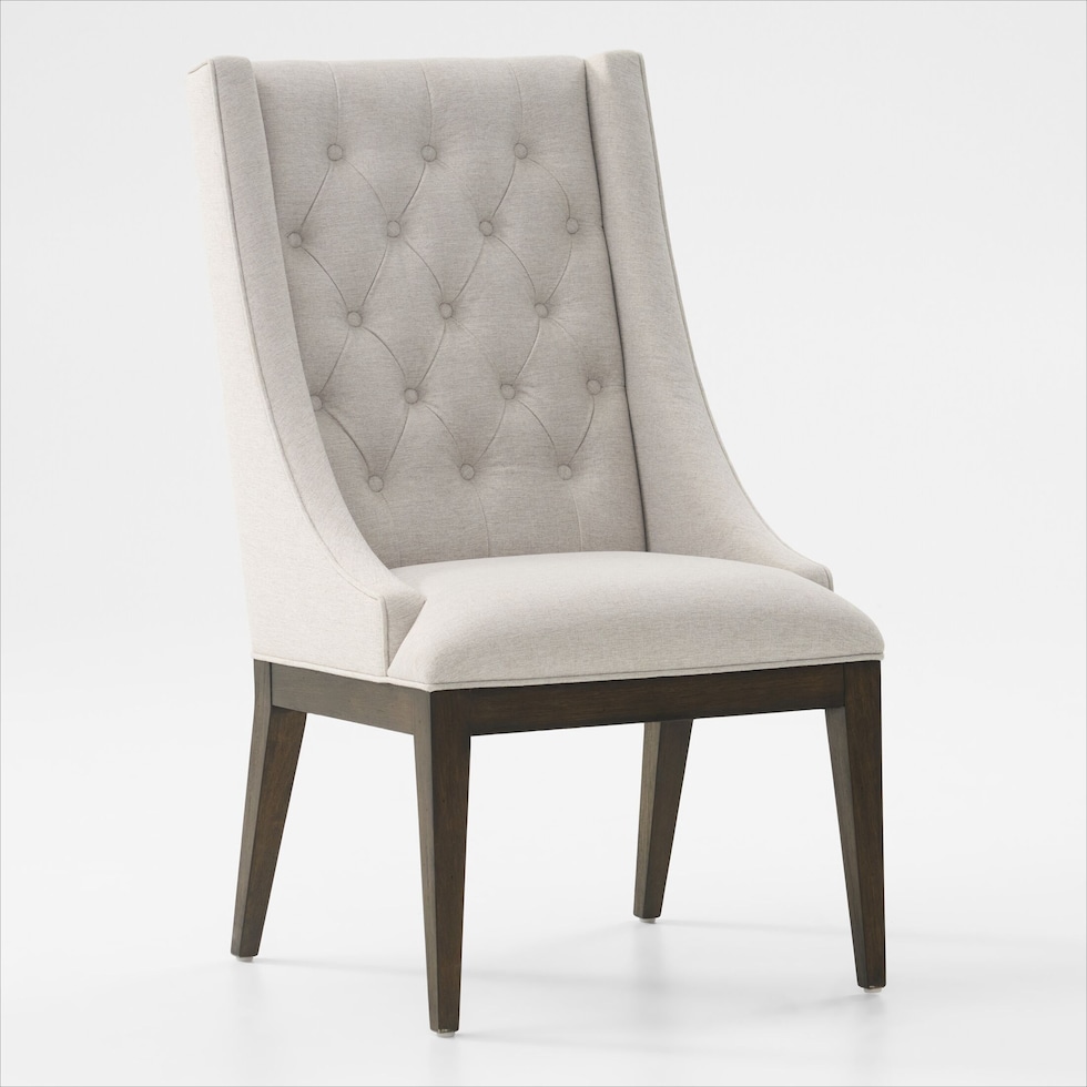 asheville dining dark brown host chair   