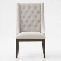 asheville dining dark brown host chair   