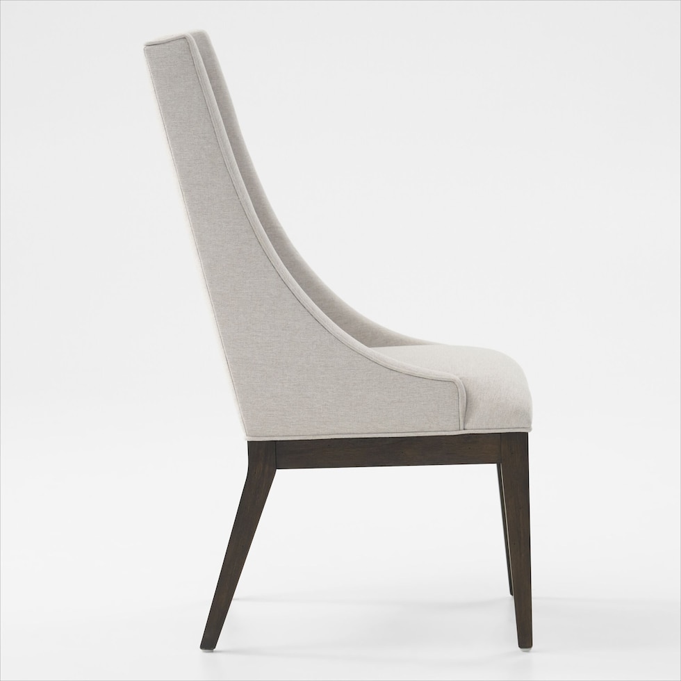 asheville dining dark brown host chair   