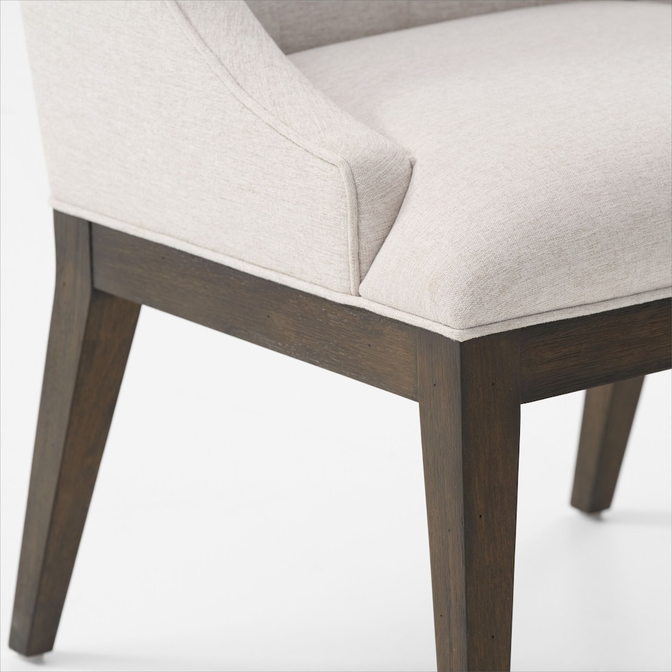 asheville dining dark brown host chair   